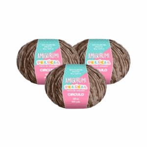 AMIGURUMI PELUCIA CIRCULO 131M - KIT COM 3 NOVELOS
