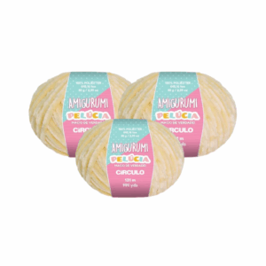 AMIGURUMI PELUCIA CIRCULO 131M - KIT COM 3 NOVELOS