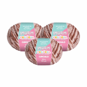 AMIGURUMI PELUCIA CIRCULO 131M - KIT COM 3 NOVELOS
