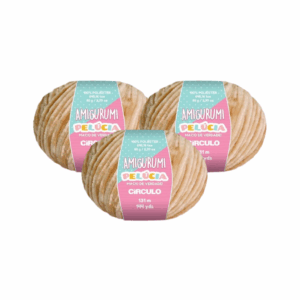 AMIGURUMI PELUCIA CIRCULO 131M - KIT COM 3 NOVELOS