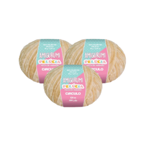 AMIGURUMI PELUCIA CIRCULO 131M - KIT COM 3 NOVELOS
