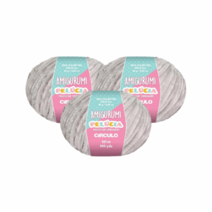 AMIGURUMI PELUCIA CIRCULO 131M - KIT COM 3 NOVELOS
